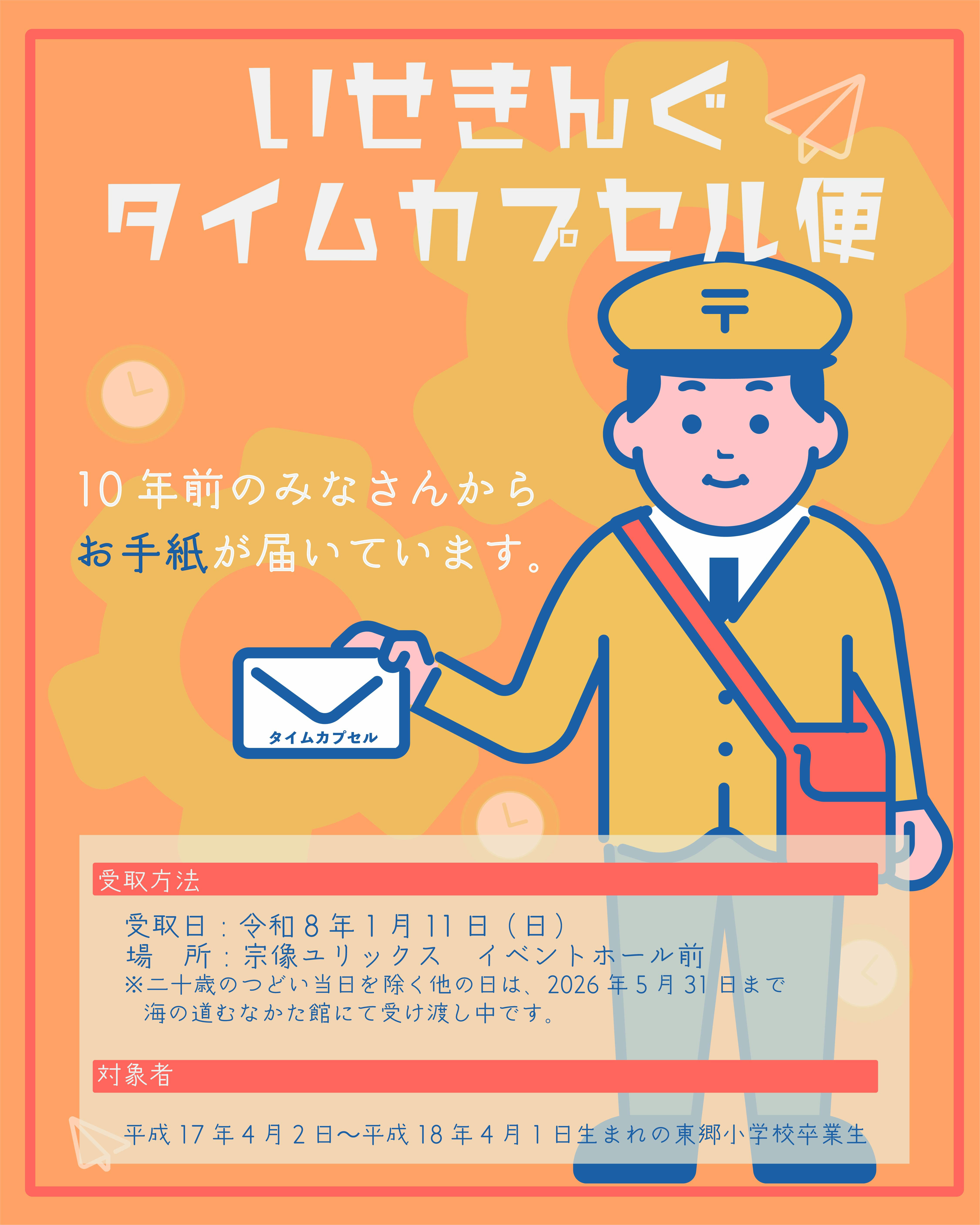 タイムカプセル便④ 二十歳のつどいユリックス1